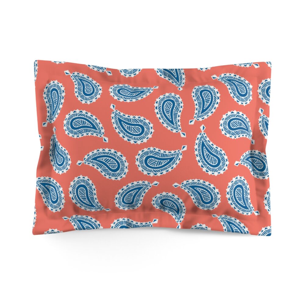 Blue Paisley Pillow Shams