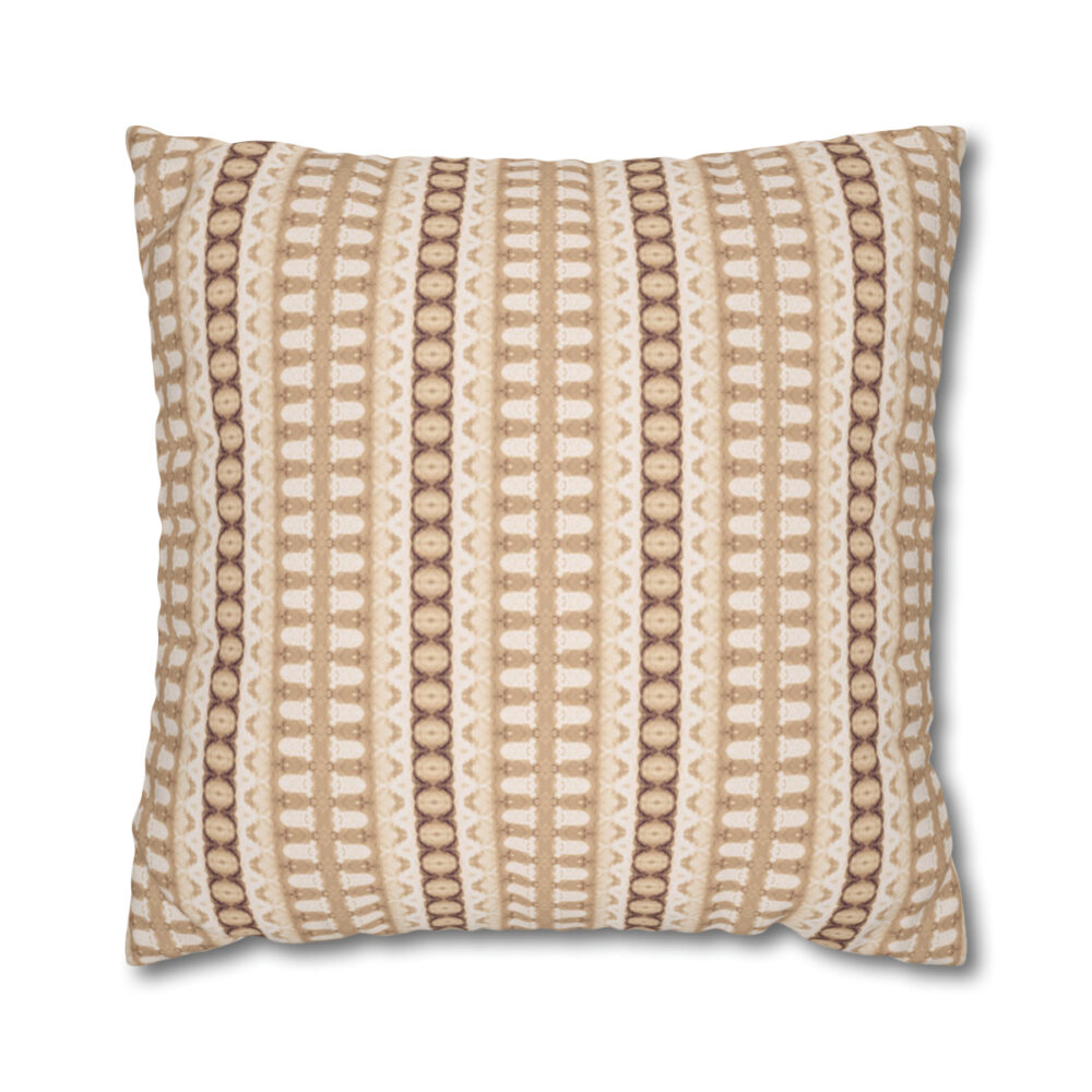 Beige Striped Euro Shams