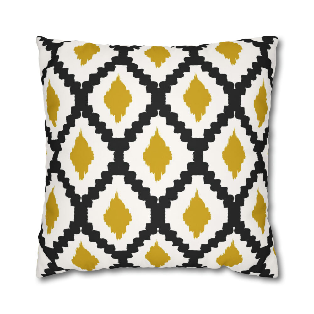 Yellow Ikat Euro Shams