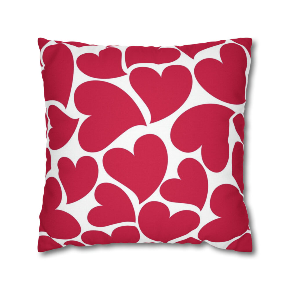 Red Heart Pillow Covers