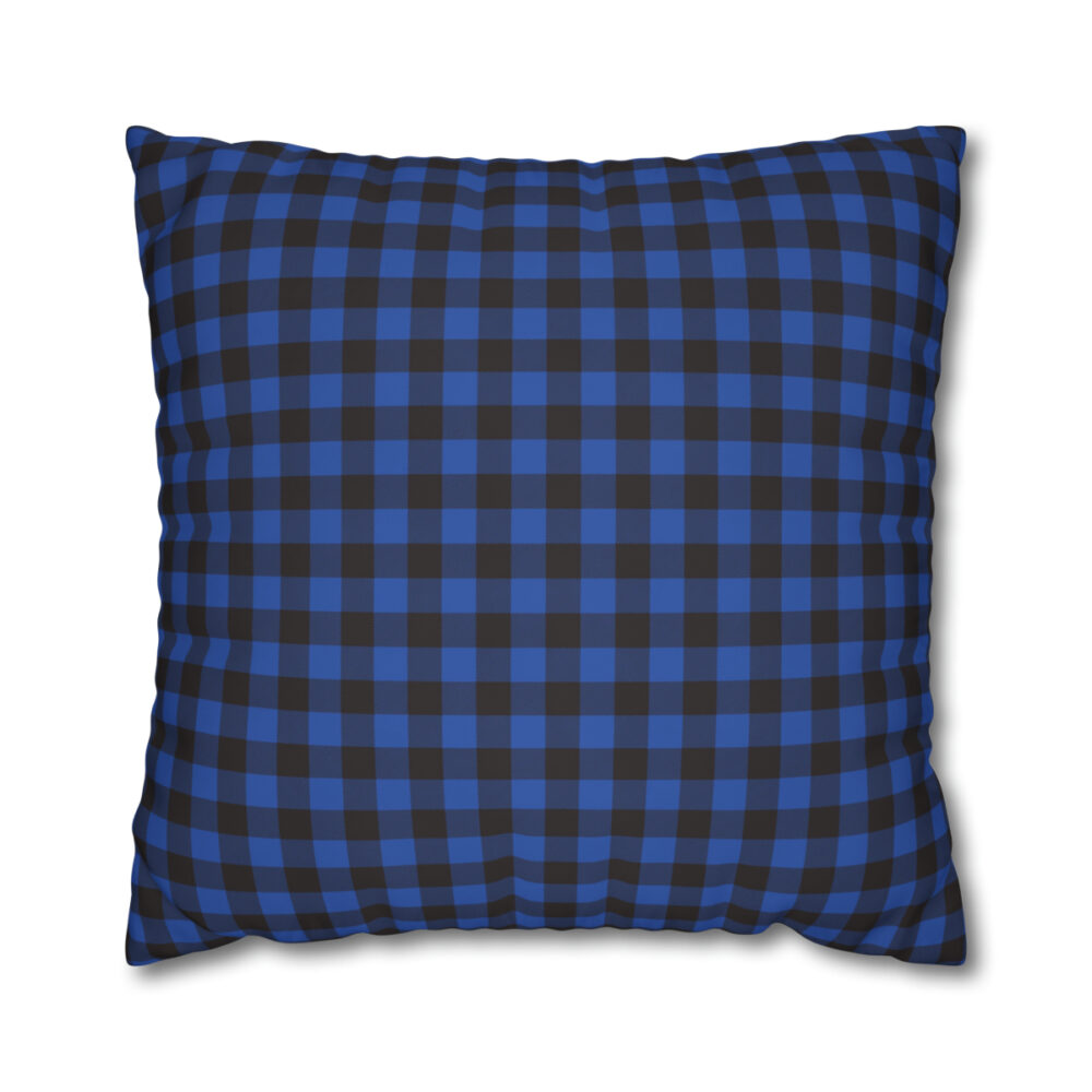 Blue Gingham Euro Shams