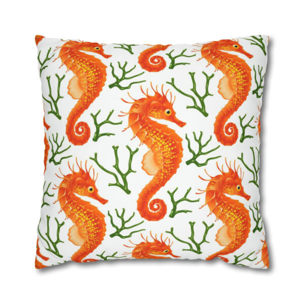 Green Coral Euro Pillow Shams