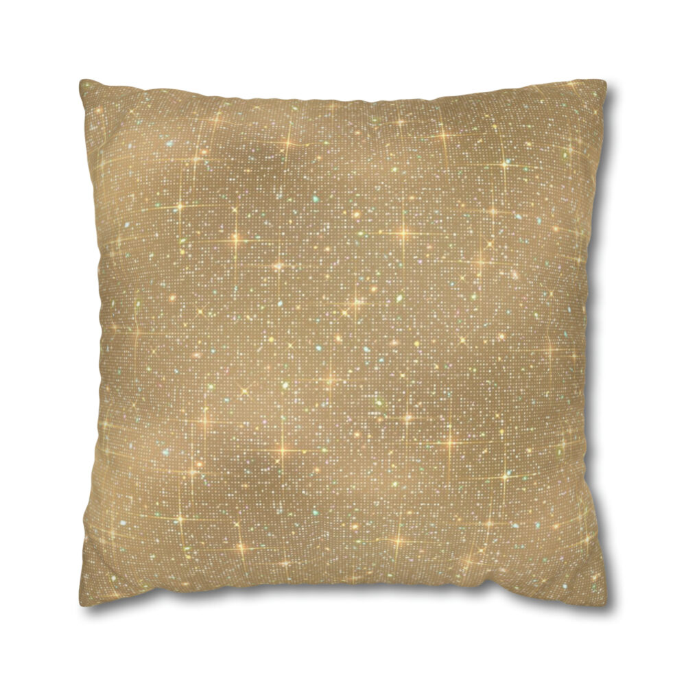 Golden Glittering Euro Shams