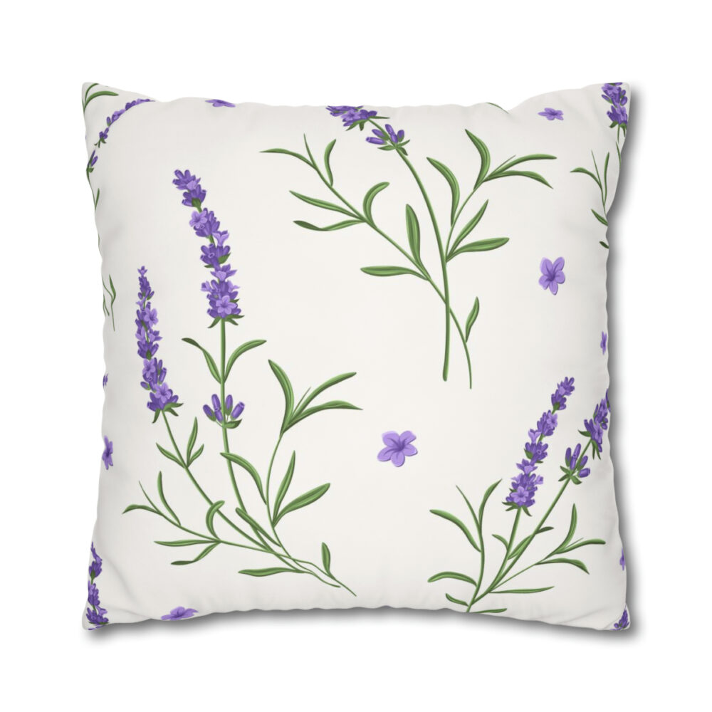 Lavender Flowers Euro Shams
