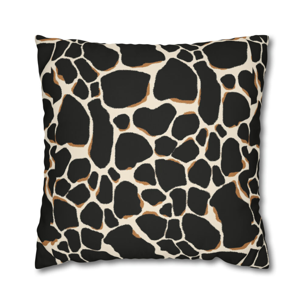 Black Animal Print Euro Shams